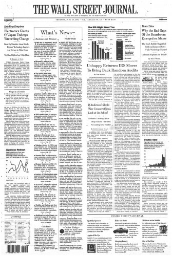 newspaper reprint
