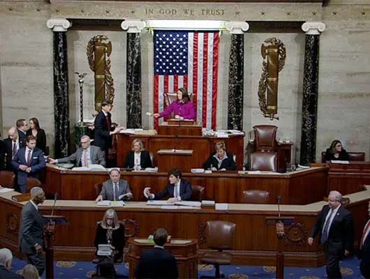 Inside the House as it votes to impeach President Trump