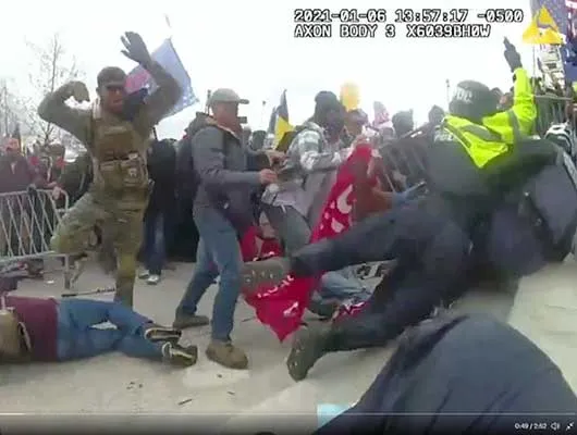 still image of video from Washington DC Police bodycam