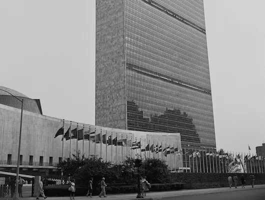 Photo of the United Nations building in New York City