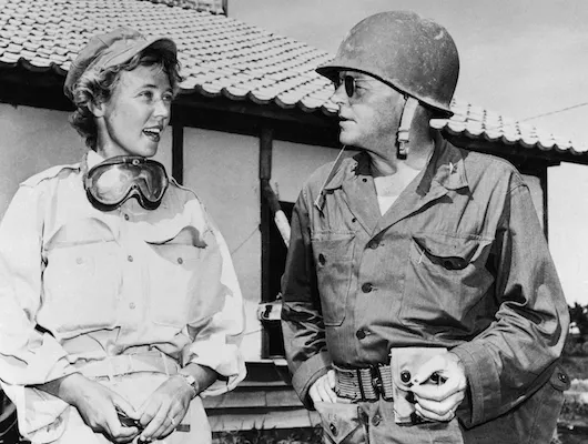 woman and man in uniform