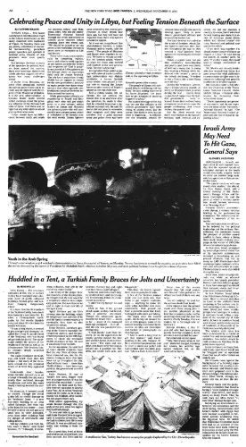 front page of NY Times
